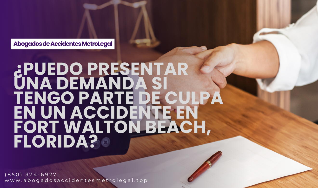 puedo demandar con parte de culpa Fort Walton Beach
